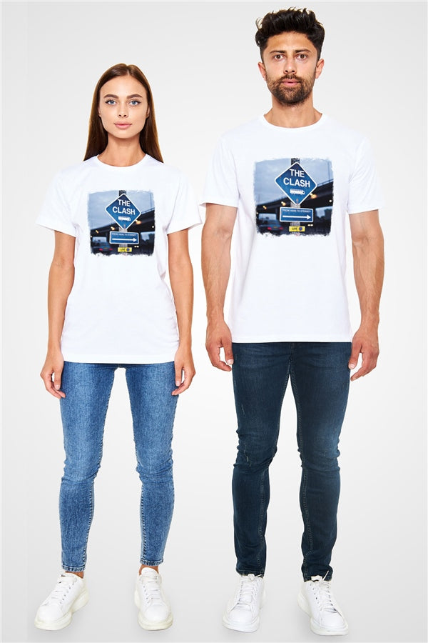 The Clash Printed Unisex White T-Shirt