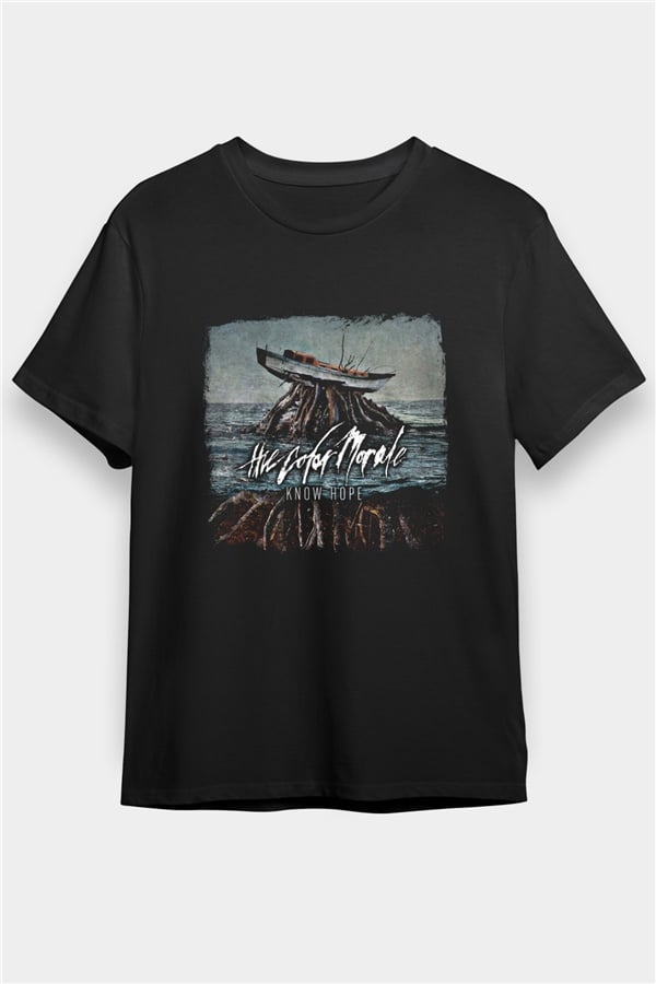 Color Morale Printed Unisex Black T-Shirt