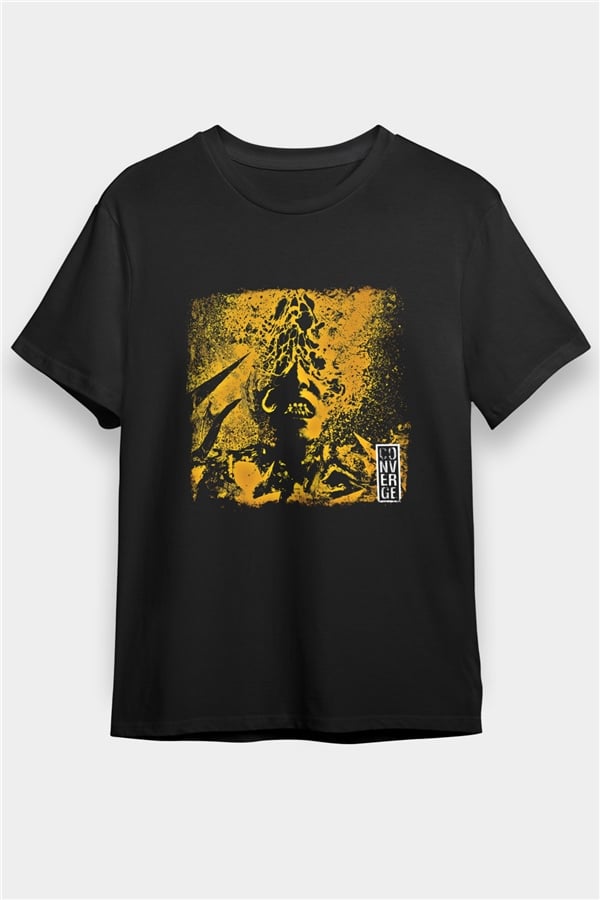 Converge Printed Unisex Black T-Shirt