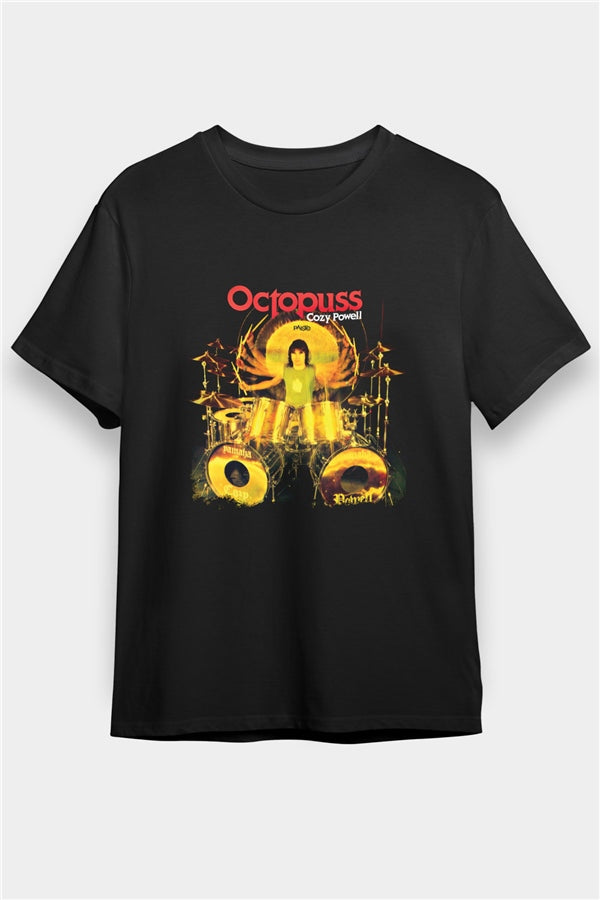 Cozy Powell Printed Unisex Black T-Shirt