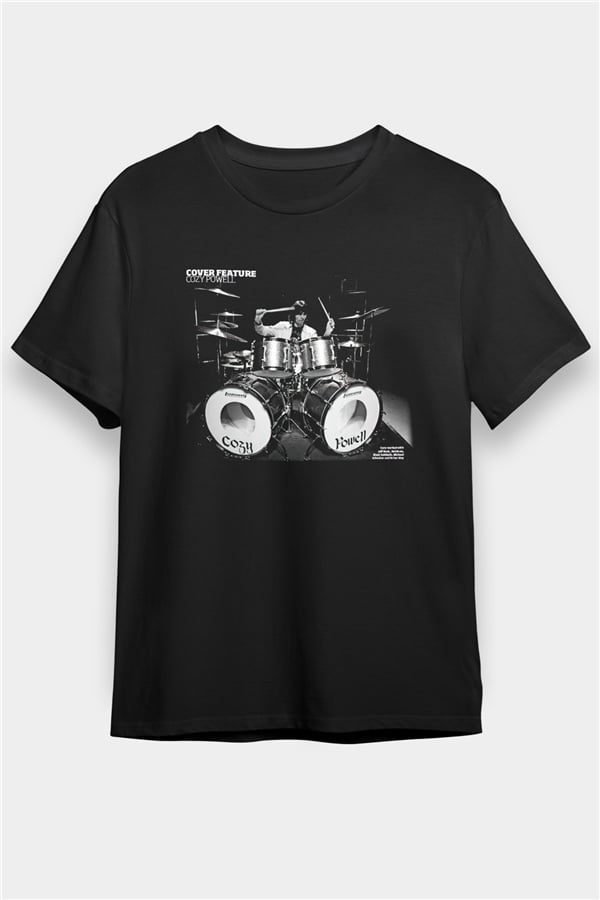 Cozy Powell Black Unisex T-Shirt