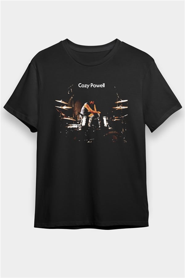 Cozy Powell Black Unisex T-Shirt