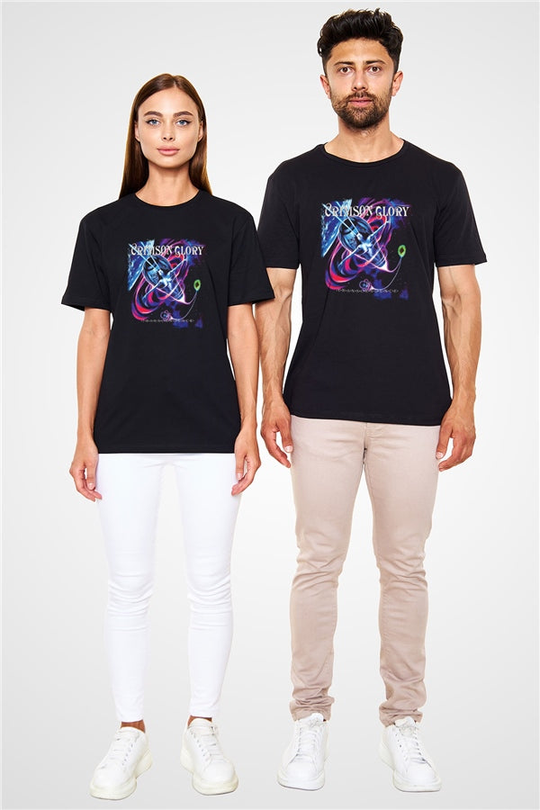 Crimson Glory Graphic Print Unisex Black T-Shirt