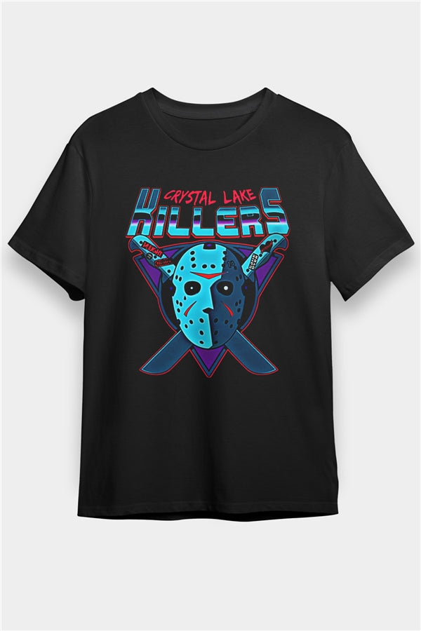 Crystal Lake Printed Unisex Black T-Shirt