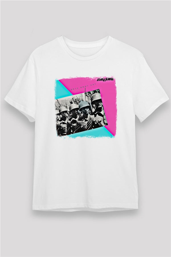 Cure Graphic Print Unisex White T-Shirt