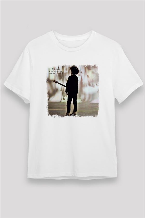 Cure Printed Unisex White T-Shirt