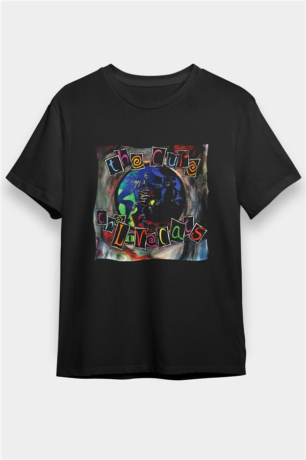 Cure Printed Unisex Black T-Shirt