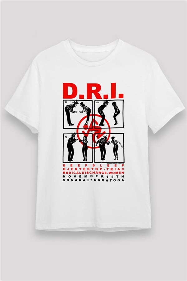 D.R.I White Unisex T-Shirt