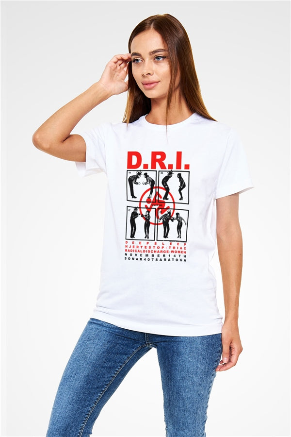 D.R.I White Unisex T-Shirt