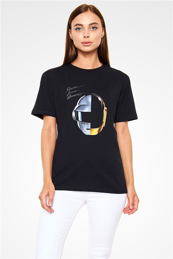 Daft Punk Black Unisex Graphic T-Shirt