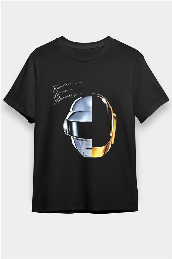 Daft Punk Black Unisex Graphic T-Shirt