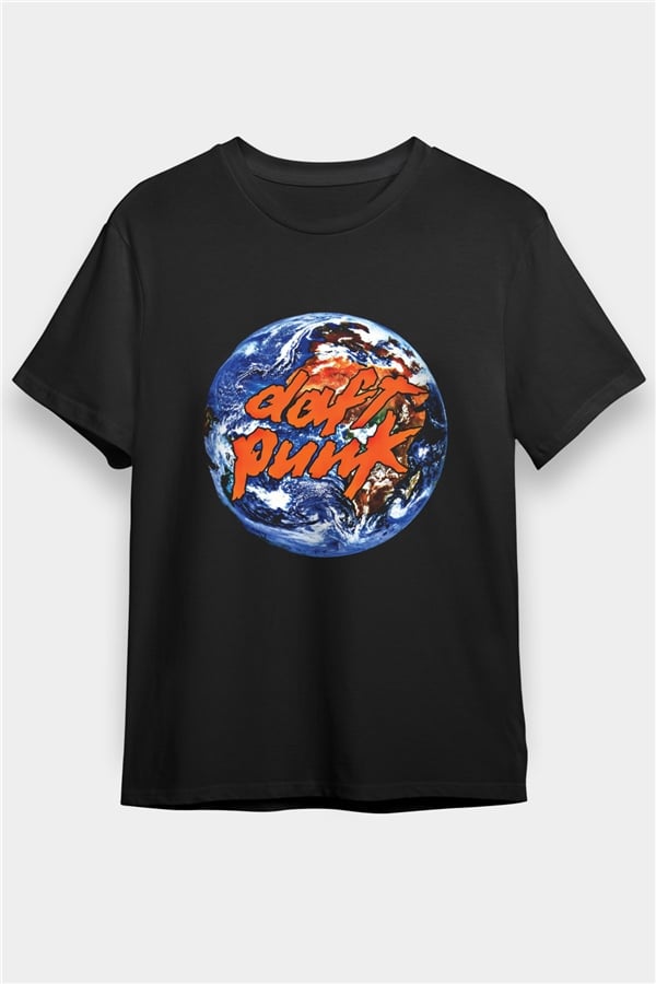 Daft Punk Printed Unisex Black T-Shirt