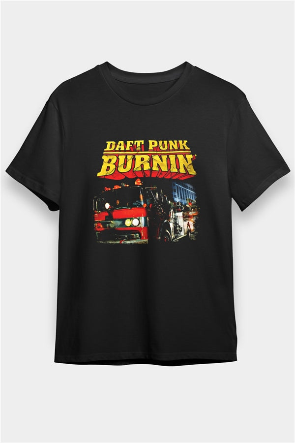 Daft Punk Printed Unisex Black T-Shirt