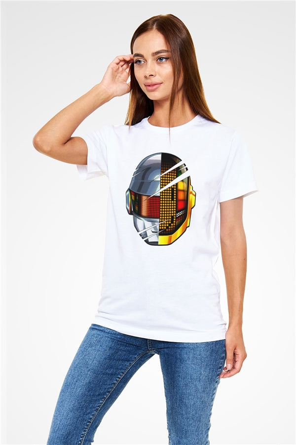 Daft Punk White Unisex T-Shirt