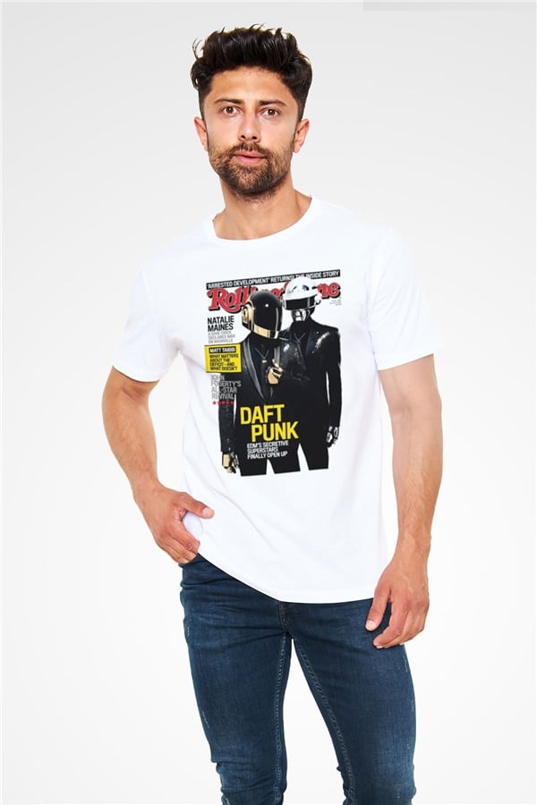 Daft Punk White Unisex T-Shirt