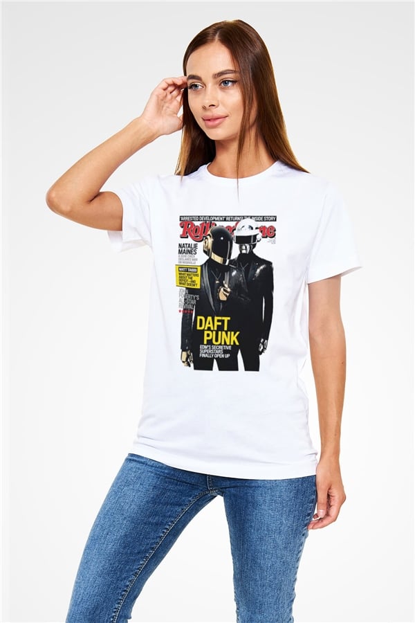 Daft Punk White Unisex T-Shirt