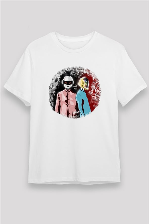 Daft Punk White Unisex T-Shirt