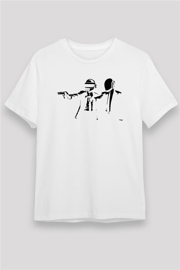 Daft Punk White Unisex T-Shirt