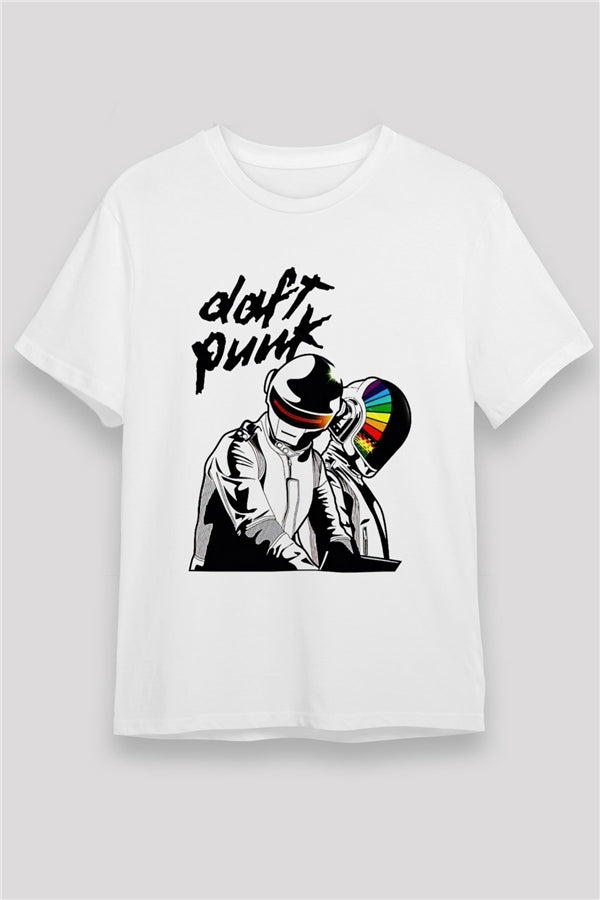 Daft Punk White Unisex T-Shirt