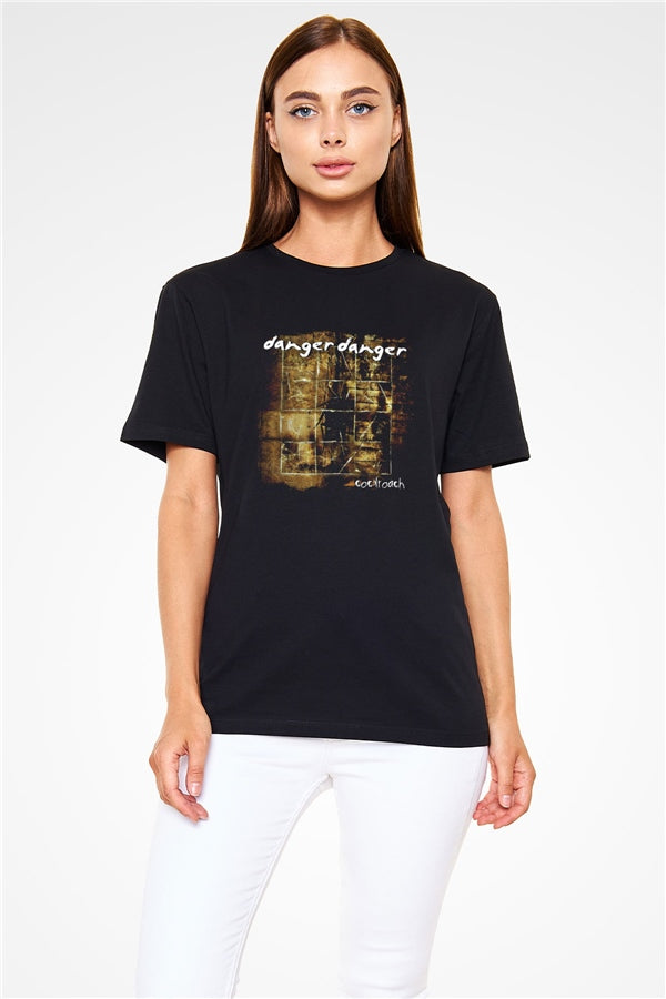 Danger Danger Printed Unisex Black T-Shirt