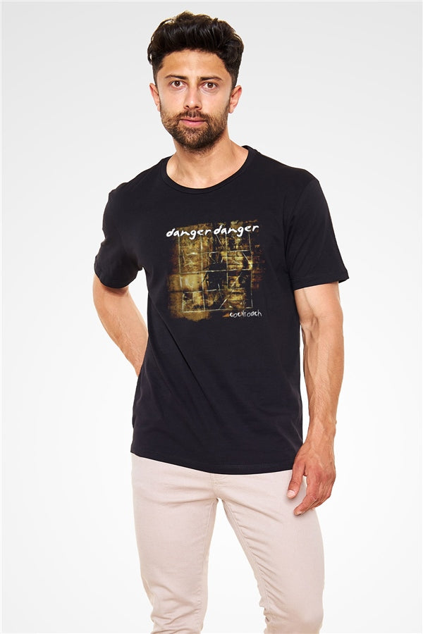 Danger Danger Printed Unisex Black T-Shirt