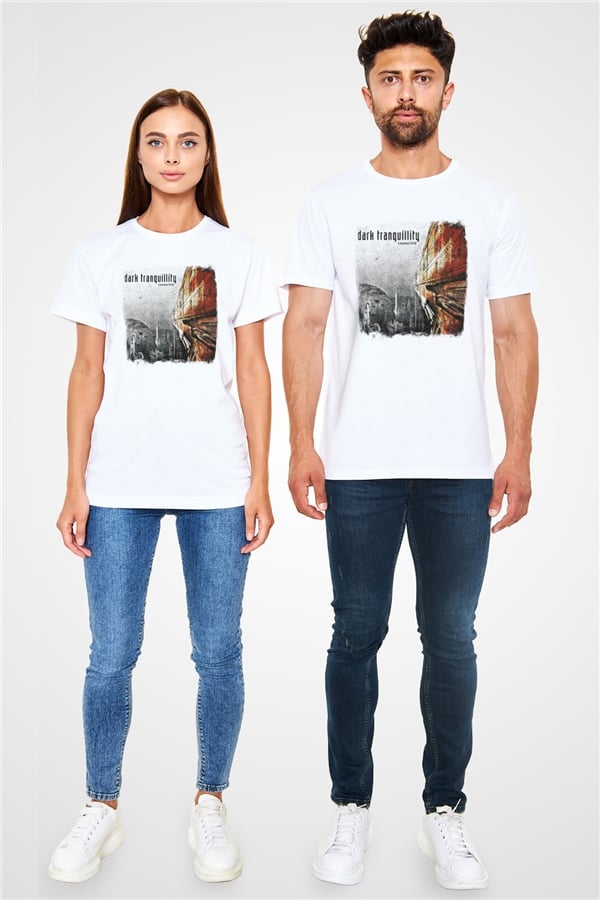 Dark Tranquillity Printed Unisex White T-Shirt