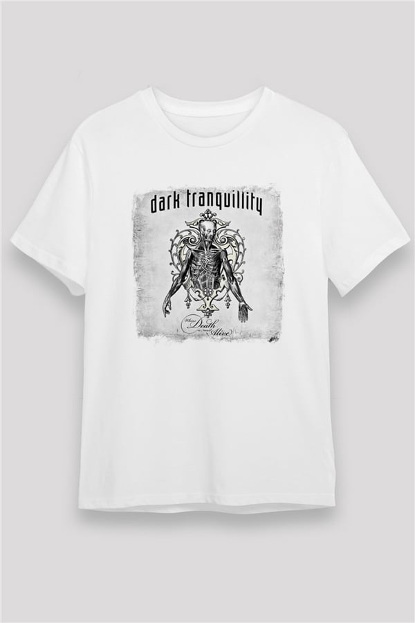 Dark Tranquillity Printed Unisex White T-Shirt