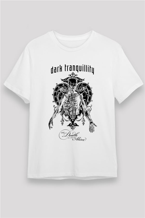 Dark Tranquillity White Unisex T-Shirt