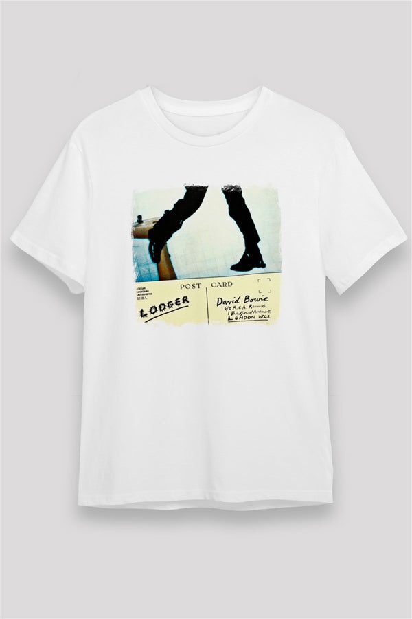 David Bowie Printed Unisex White T-Shirt