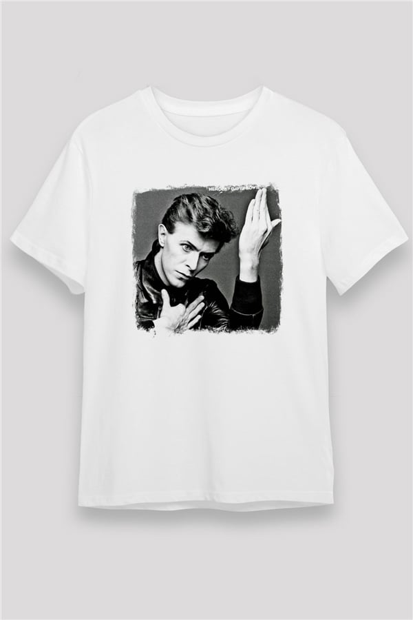 David Bowie Printed Unisex White T-Shirt