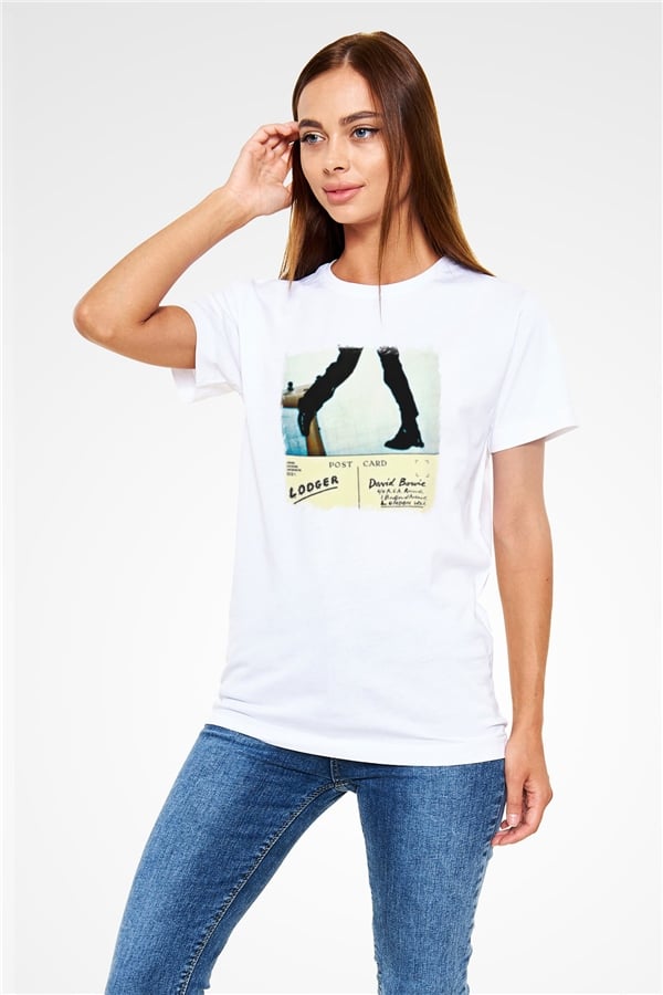 David Bowie Printed Unisex White T-Shirt