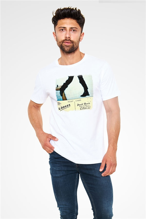 David Bowie Printed Unisex White T-Shirt
