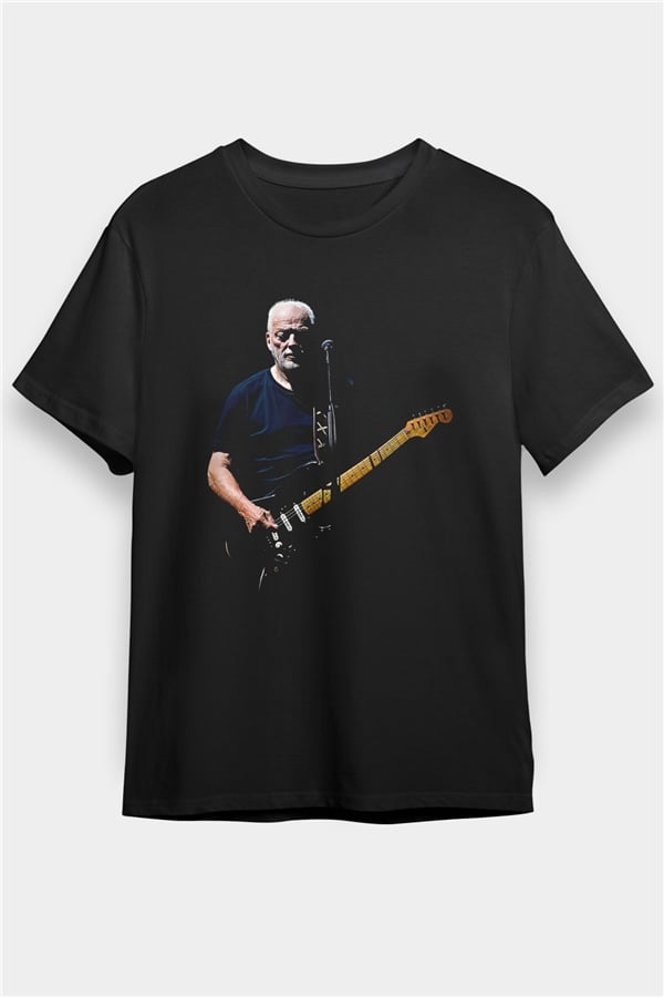 David Gilmour Printed Unisex Black T-Shirt