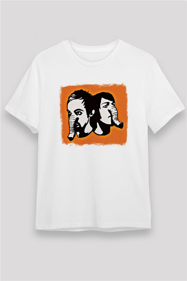 Death from Above Printed Unisex White T-Shirt