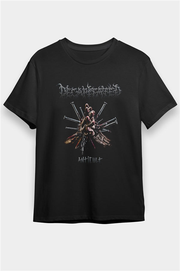 Decapitated Graphic Print Unisex Black T-Shirt