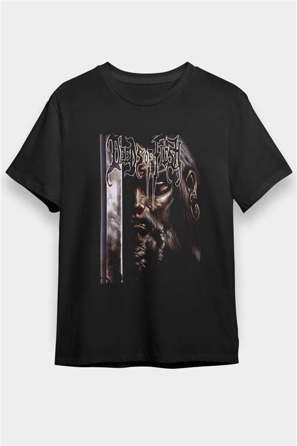 Deeds of Flesh Printed Unisex Black T-Shirt