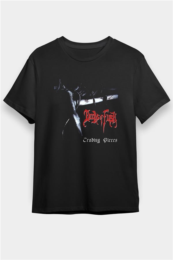 Deeds of Flesh Printed Unisex Black T-Shirt