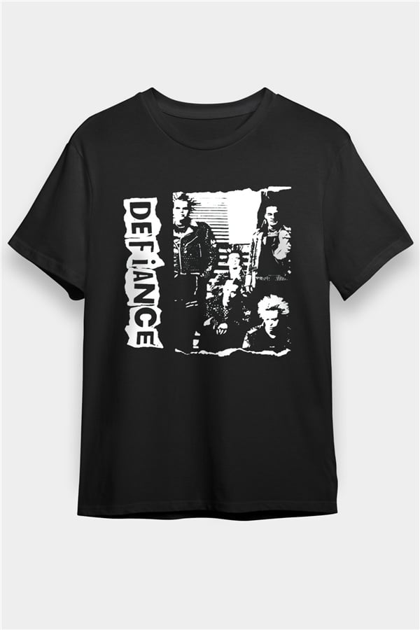 Defiance Black Unisex T-Shirt | Rock Metal Band Tee