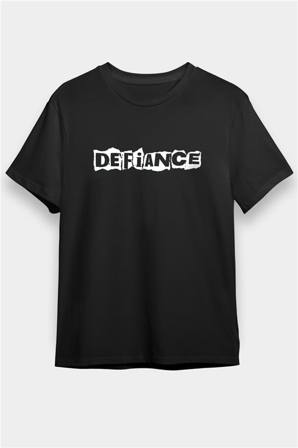 Defiance Black Unisex T-Shirt | Rock Metal Band Tee