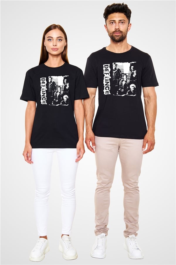 Defiance Black Unisex T-Shirt | Rock Metal Band Tee