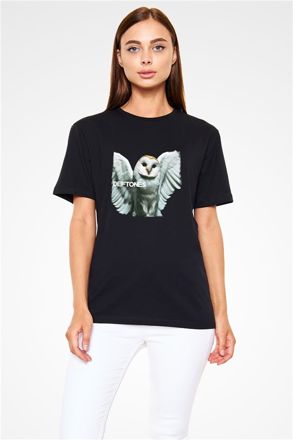 Deftones Printed Unisex Black T-Shirt