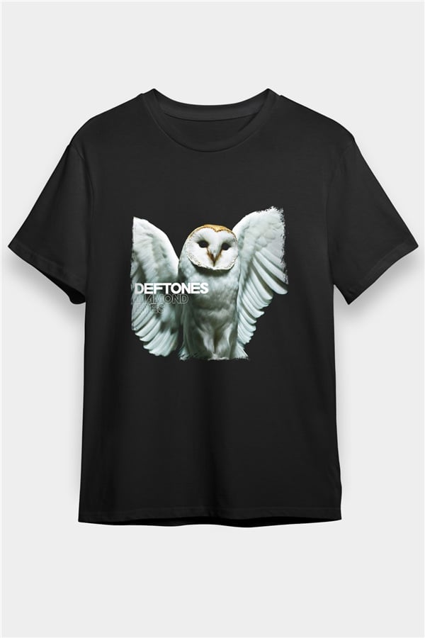 Deftones Printed Unisex Black T-Shirt