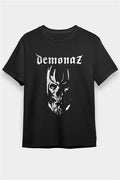 Demonaz Printed Unisex Black T-Shirt