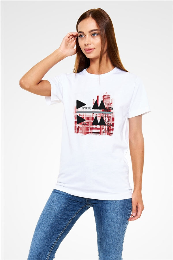 Depeche Mode Printed Unisex White T-Shirt
