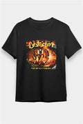Destruction Printed Unisex Black T-Shirt