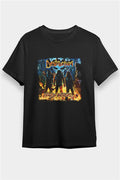 Destruction Printed Unisex Black T-Shirt