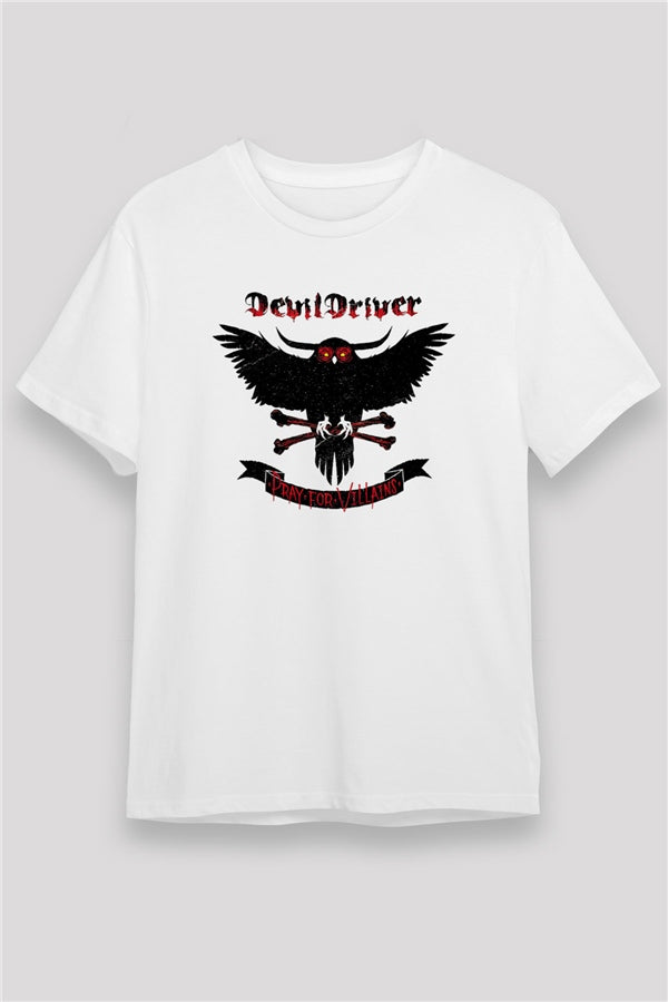 DevilDriver White Unisex T-Shirt