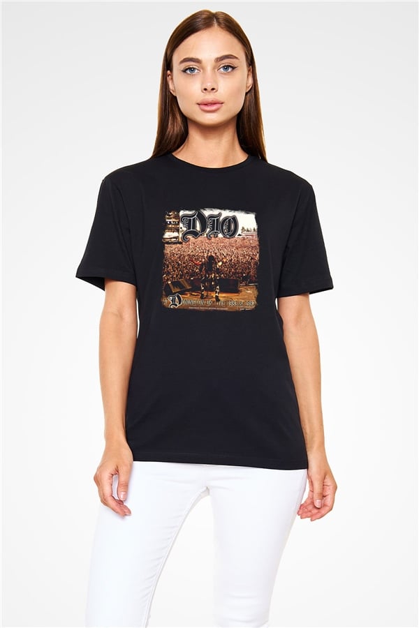 Dio Graphic Print Unisex Black T-Shirt