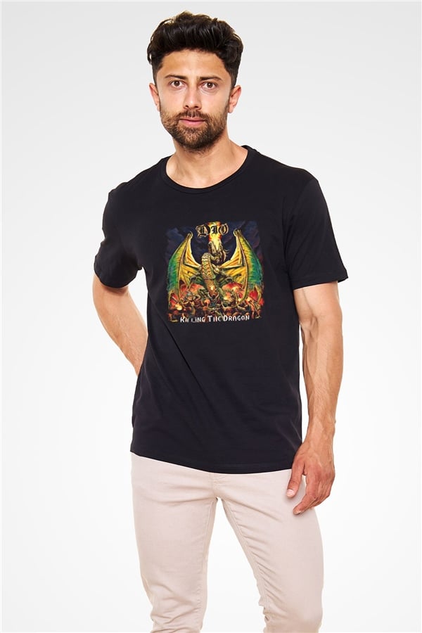 Dio Printed Unisex Black T-Shirt