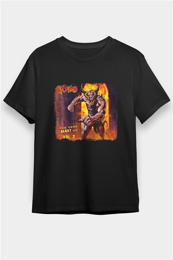 Dio Printed Unisex Black T-Shirt